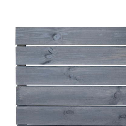 Niko hegn 180 x 180 cm med brædder 15 x 95 cm i antracit