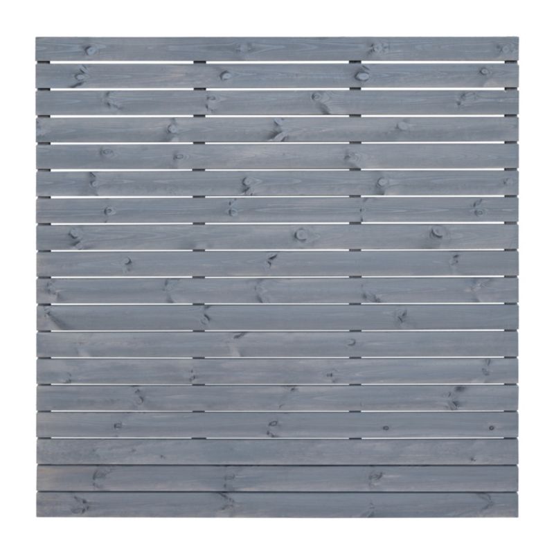 Niko hegn 180 x 180 cm med brædder 15 x 95 cm i antracit