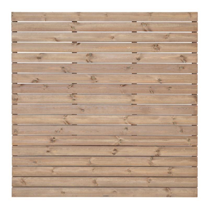 Niko hegn 180 x 180 cm med bræt 15 x 95 cm i brun