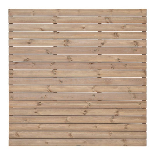 Niko hegn 180 x 180 cm med bræt 15 x 95 cm i brun