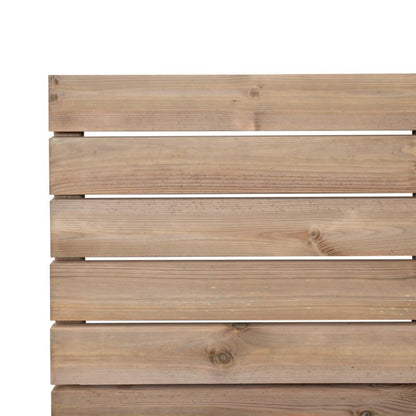 Niko hegn 180 x 180 cm med bræt 15 x 95 cm i brun