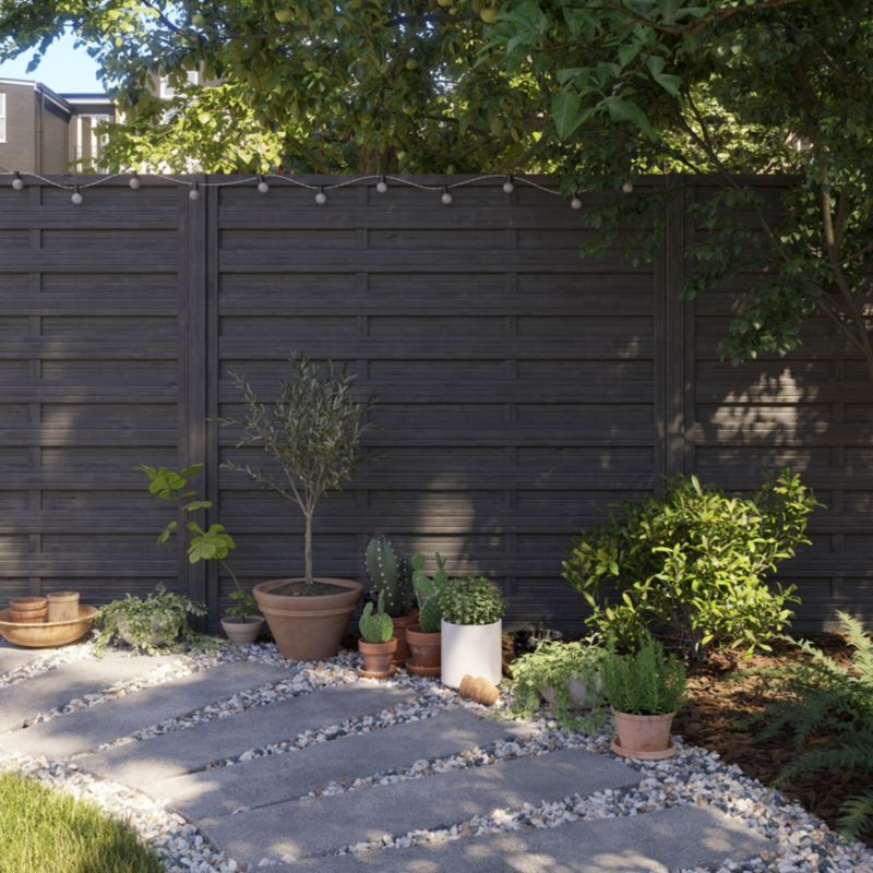 Klikstrom panelhegn 180 x 180 cm i antracit
