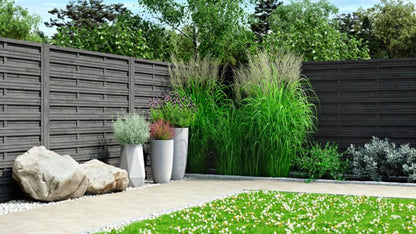 Klikstrom panelhegn 180 x 180 cm i antracit