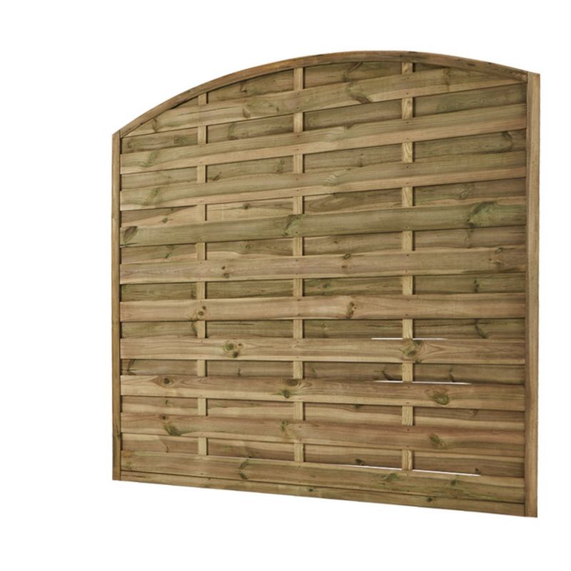 Hegn med bue 180 x 180 cm brun ramme 45 mm