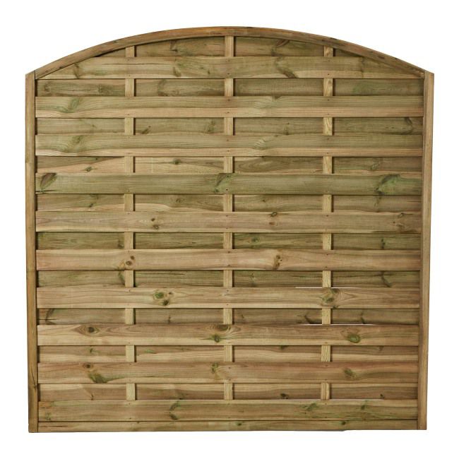 Hegn med bue 180 x 180 cm brun ramme 45 mm