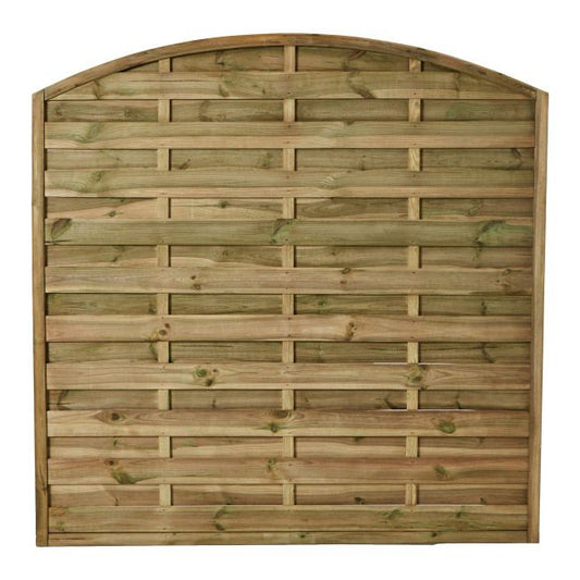 Hegn med bue 180 x 180 cm brun ramme 45 mm