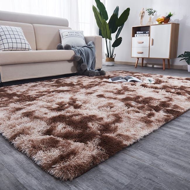 Plush Tæppe 120x170 cm Brun