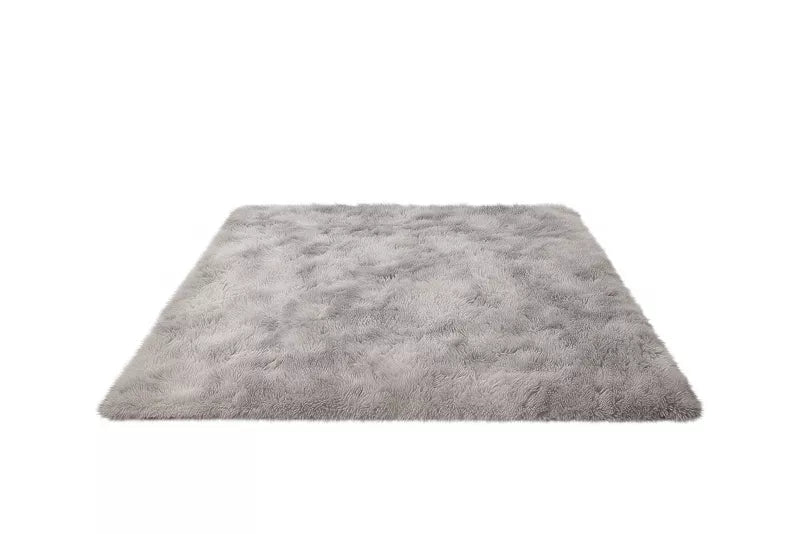 Plustæppe 160x220 cm Lysegrå Polyester