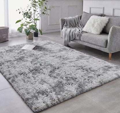 Plustæppe 160x220 cm Lysegrå Polyester