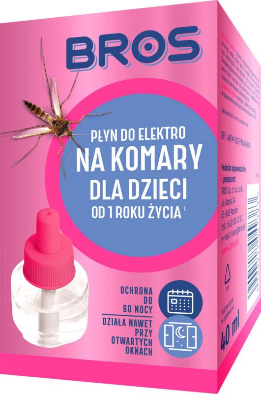 Børnevenlig væske til elektrofumigator mod myg fra Bros