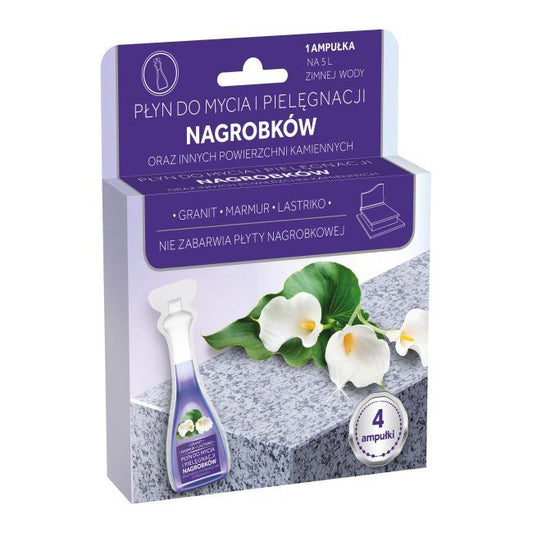 Agrecol rengørings- og plejevæske til gravsten 4 x 40 ml