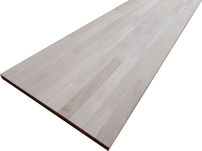 Limtræ af egetræ 18 x 300 x 1200 mm