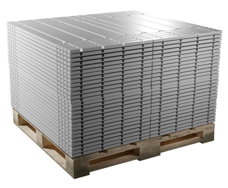 EPS 300 Gulvvarmegrundplade Aluminium 120x60x2,5 cm Sølv | 5907752648601
