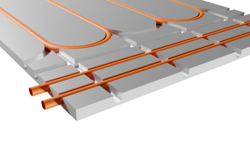 EPS 300 Gulvvarmegrundplade Aluminium 120x60x2,5 cm Sølv | 5907752648601