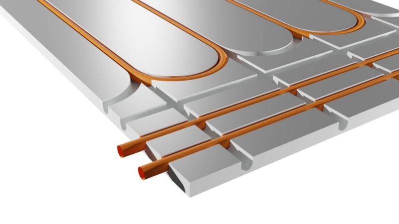 EPS 300 Gulvvarmegrundplade Aluminium 120x60x2,5 cm Sølv | 5907752648601
