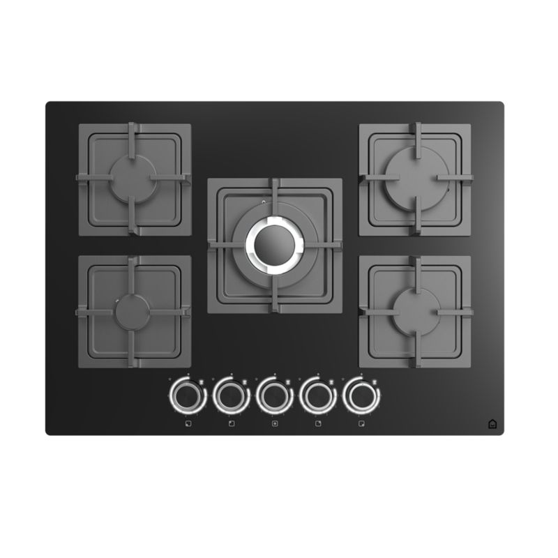 GoodHome GH78GASLK gasblusplade 70 cm med 5 brændere