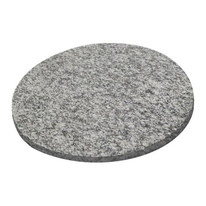 Rund granitplade 30 x 2 cm grå
