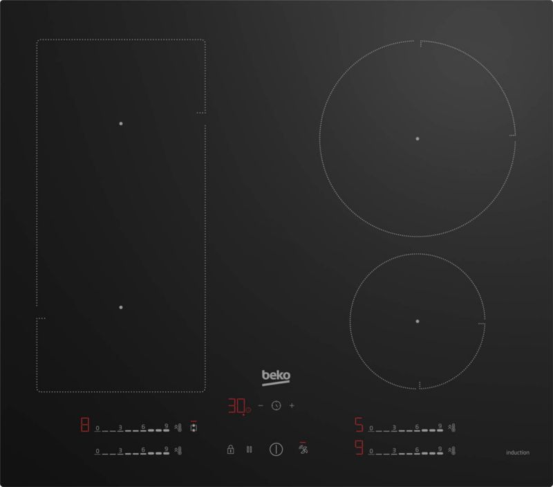 Beko induktionskogeplade med stik HII6