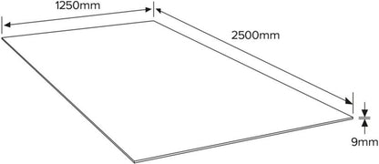 OSB-plade 3 Kronobuild 2500 x 1250 x 9 mm