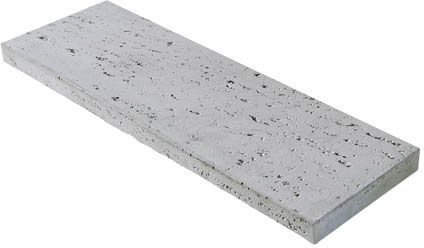 Polbruk Linea flise 25 x 75 x 4 cm lysgrå