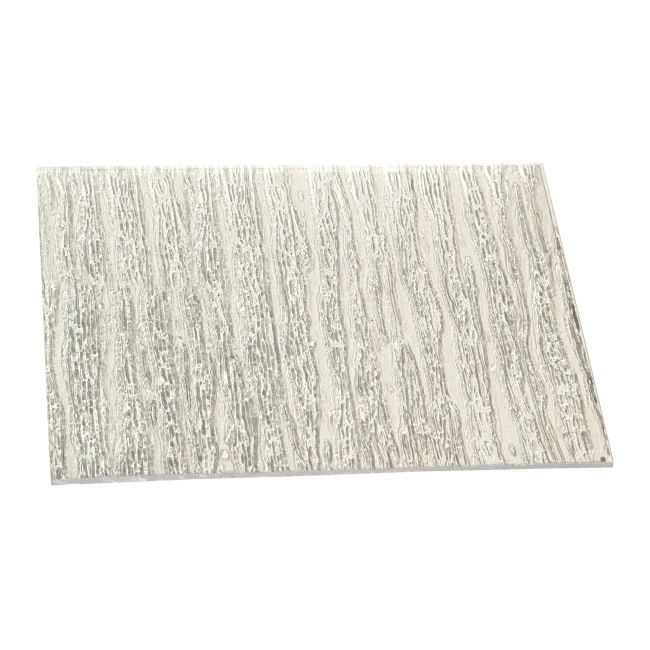 Polystyrenplade 2,5 mm klar corteccia 44 x 54 cm