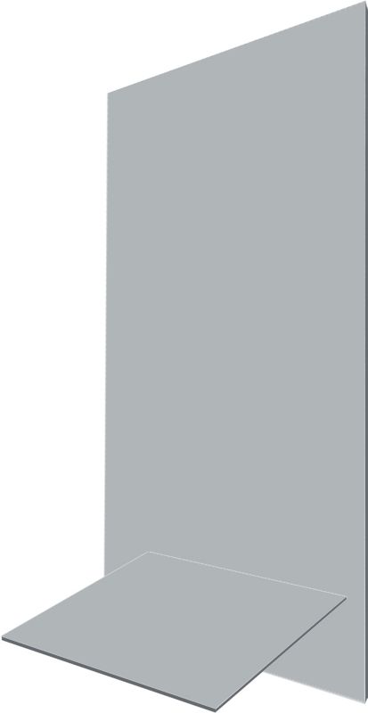 PCV-vægplade 2440 x 610 mm grå 1,48 m²