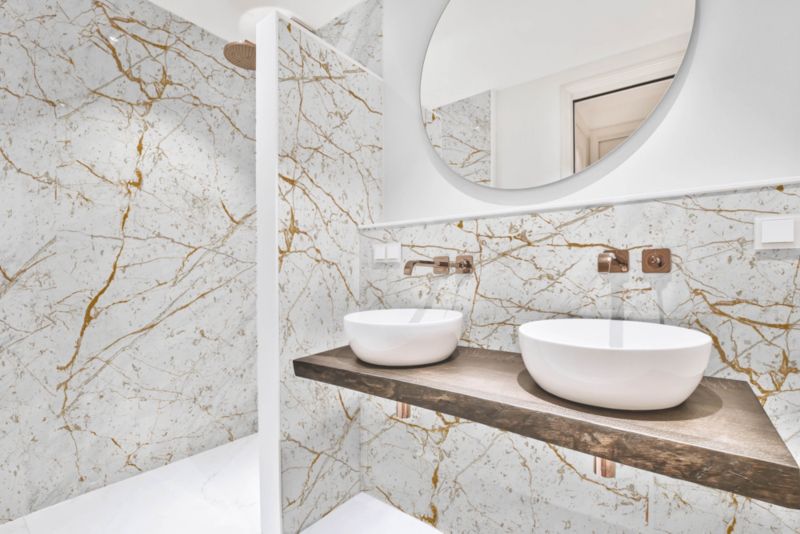 Storformat Cala Gold-plade 2650 x 1230 x 4 mm, 3,26 m²