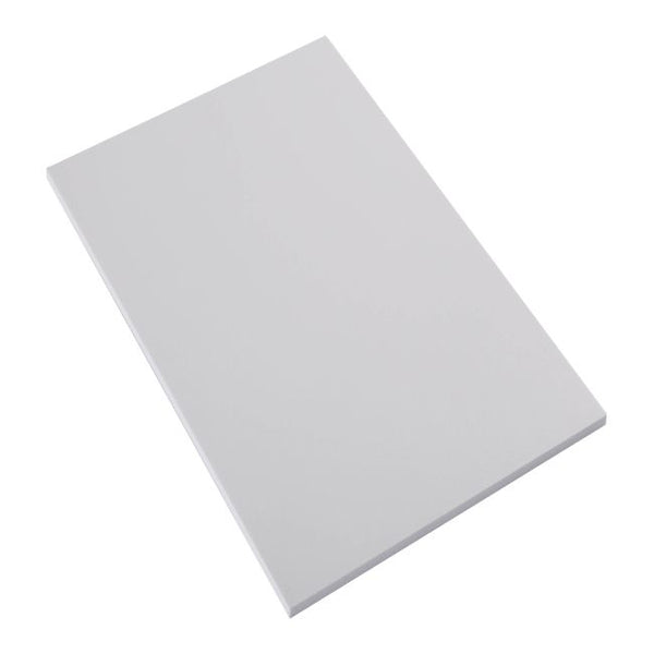 Hvid 3 mm skummet PVC-plade 100 x 50 cm