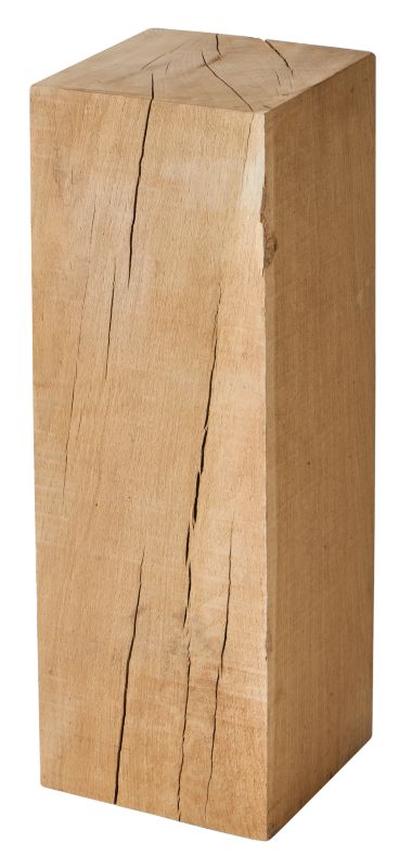 Kvadratisk træstub 180 x 180 x 500 mm eg