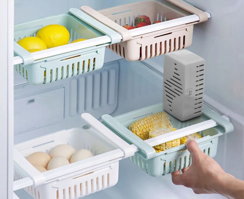 Lugtabsorber Sillar til køleskab og toilet med udskifteligt aktivt kulfilter, 1 stk.