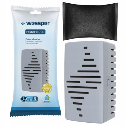 Lugtfjerner til køleskab, Wessper, med udskifteligt filter, lugtneutralisator, 1 stk.