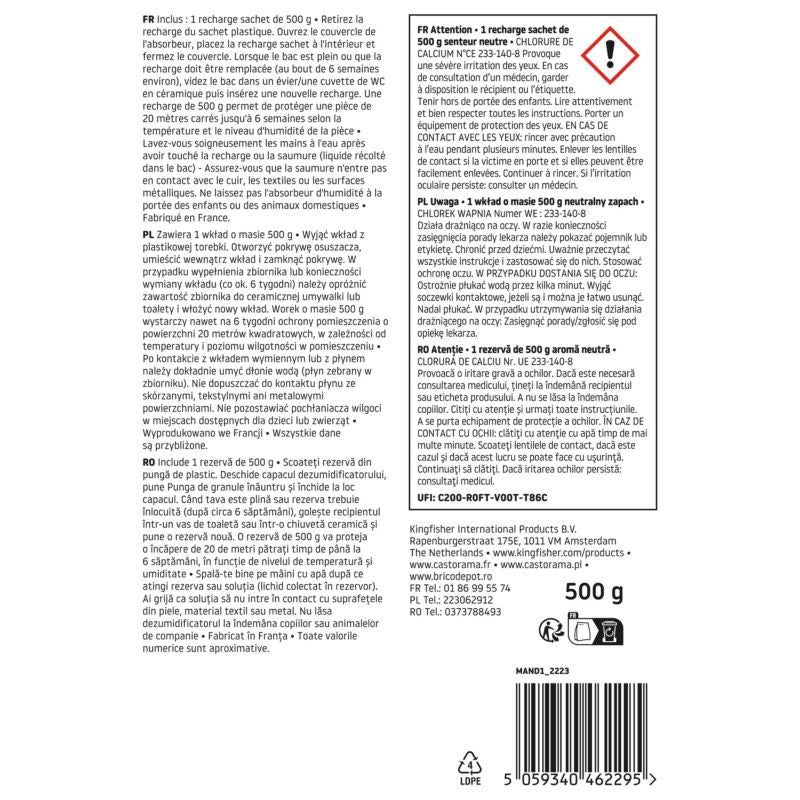Fugtabsorberingspose 500 g