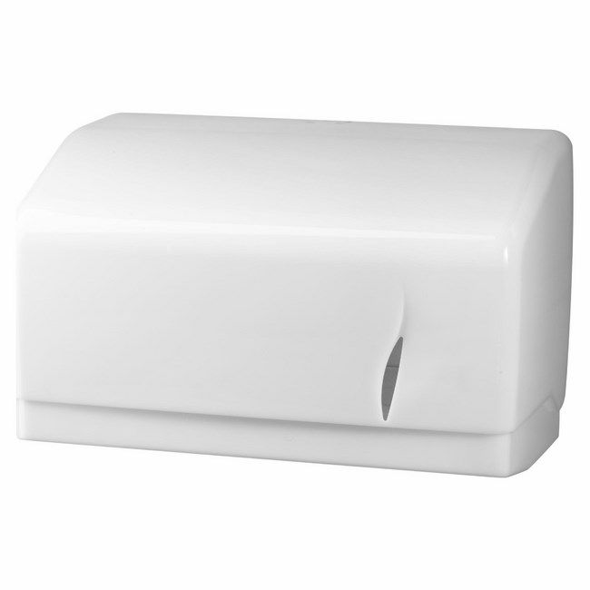 Bisk hvid papirrulleholder