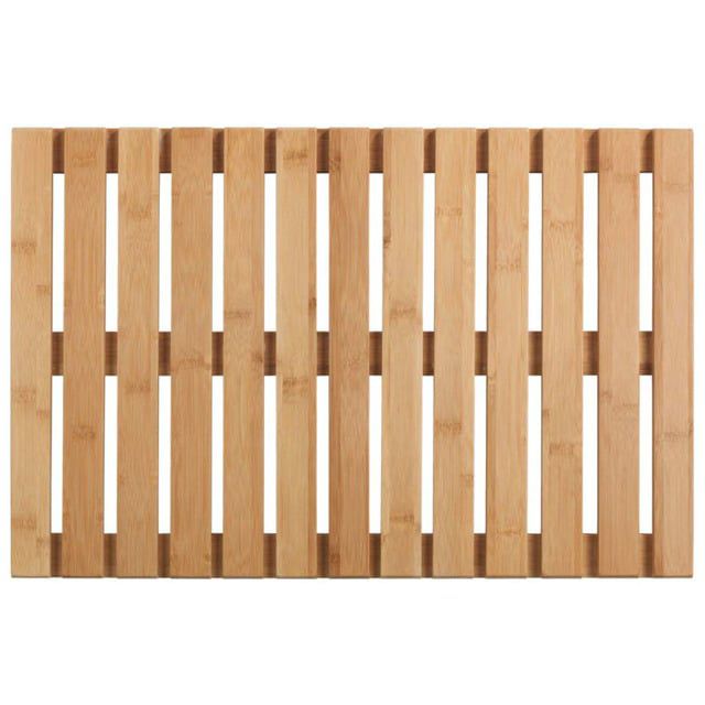 Bambus Bademåtte 60x40 cm Brun Skridsikker