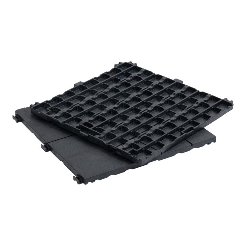 Klikstrom Horten terrasseflise i antracit 45 x 45 cm