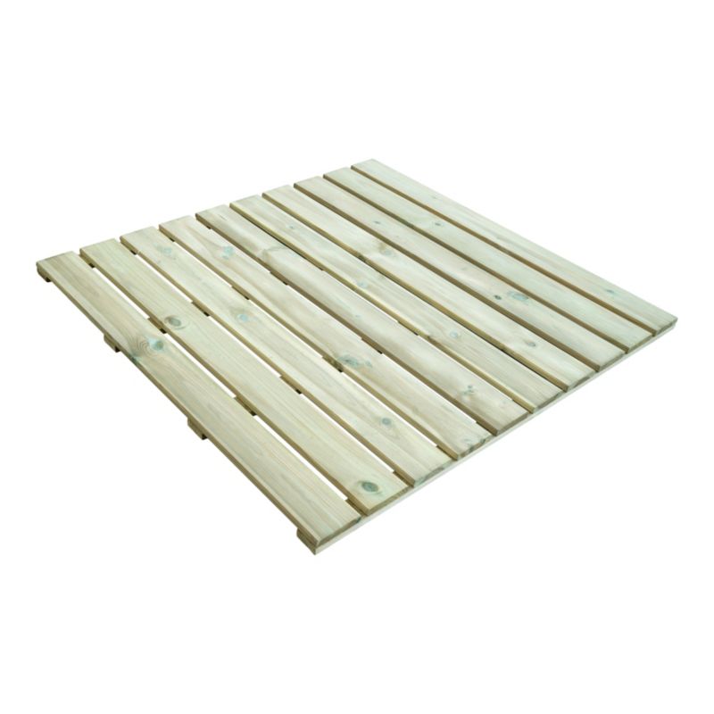 Klikstrom Limari terrasseflise i fyrretræ 100 x 100 x 3 cm