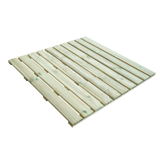 Klikstrom Limari terrasseflise i fyrretræ 100 x 100 x 3 cm