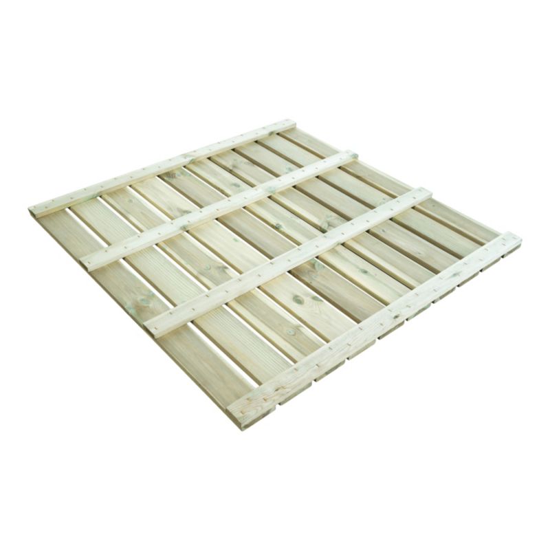 Klikstrom Limari terrasseflise i fyrretræ 100 x 100 x 3 cm