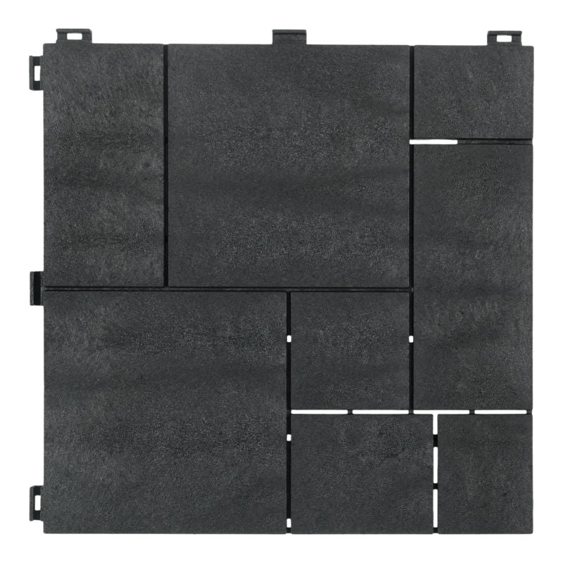 Klikstrom Vadso terrasseflise 30 x 30 cm i antracit