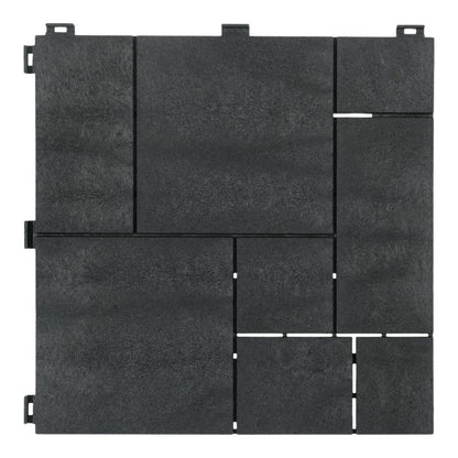 Klikstrom Vadso terrasseflise 30 x 30 cm i antracit