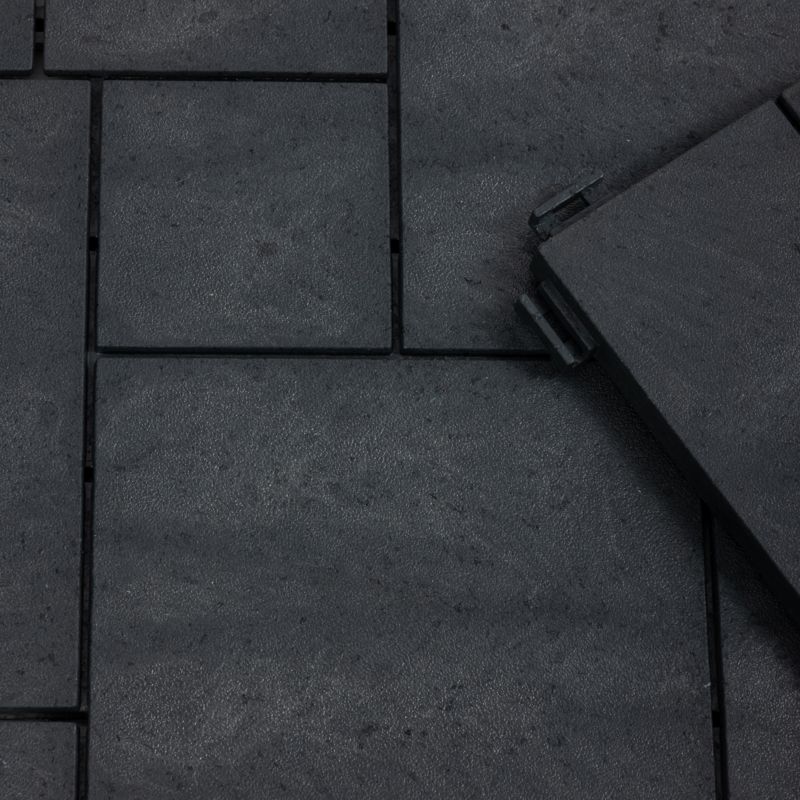 Klikstrom Vadso terrasseflise 30 x 30 cm i antracit