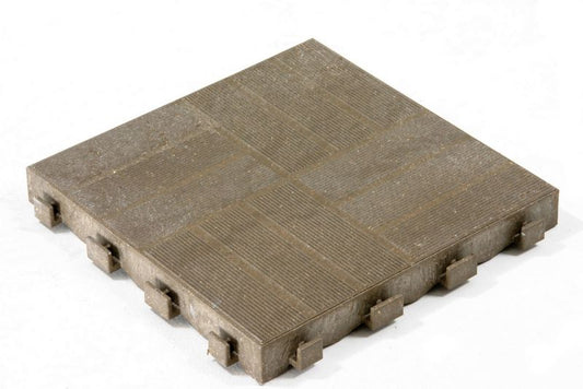 Blooma kompositdæk med kliksystem 40 x 40 x 4,5 cm i brun