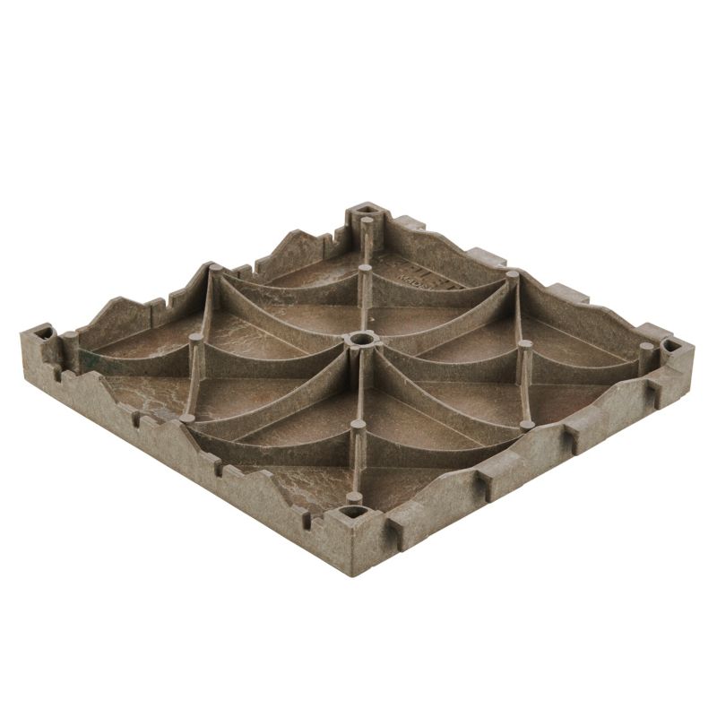 Blooma kompositdæk med kliksystem 40 x 40 x 4,5 cm i brun
