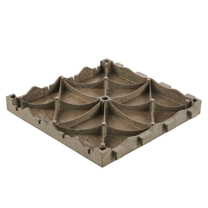 Blooma kompositdæk med kliksystem 40 x 40 x 4,5 cm i brun