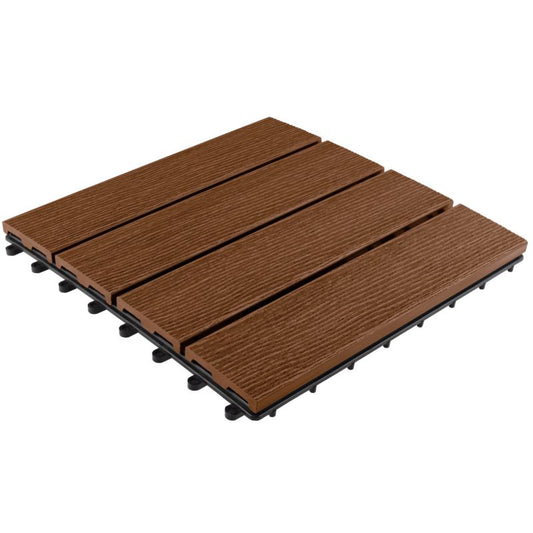 Kompositflise DLH 30 x 30 cm i chokoladefarve