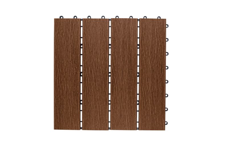 Kompositflise DLH 30 x 30 cm i chokoladefarve