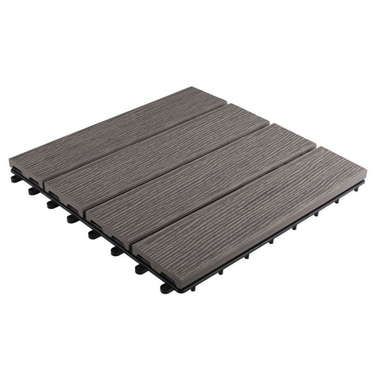 Kompositdæk DLH 4L 30 x 30 cm grå