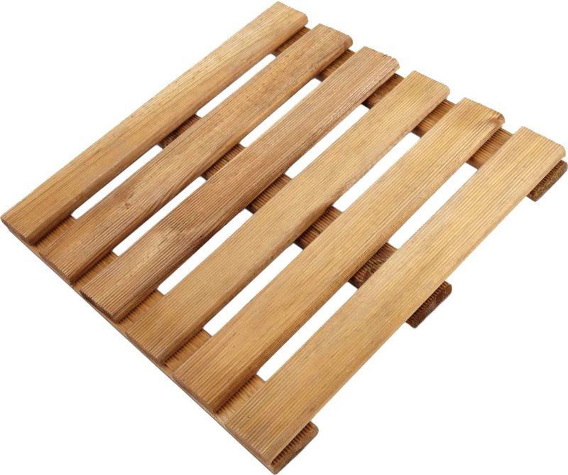 Blooma fyrretræsplatform 1000 x 1000 x 28 mm i brun
