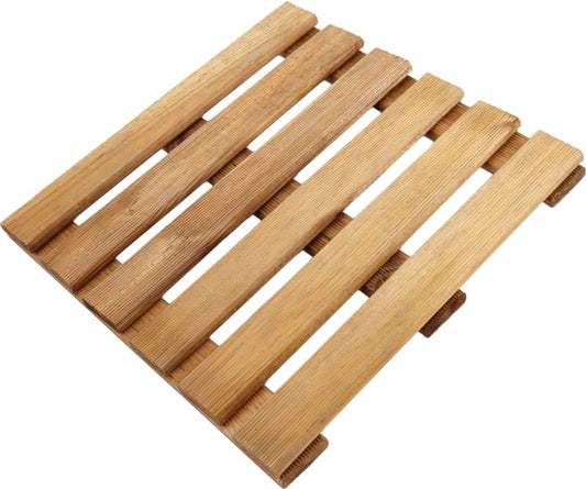 Blooma fyrretræsplatform 1000 x 1000 x 28 mm i brun