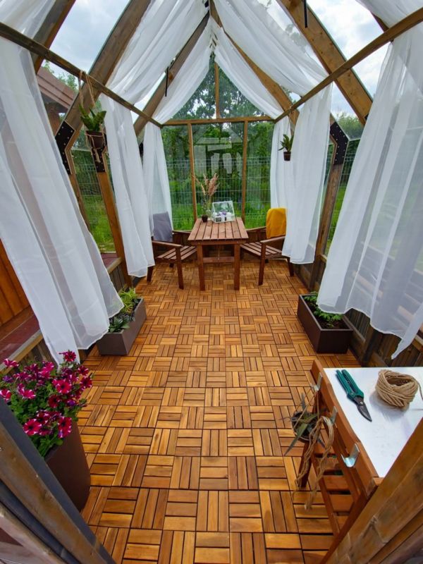 Terrasseflise 4iQ Akaciemosaik 10 stk.